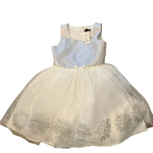 navy blue dress for baby girl Dresses | White Winter Snowflake Dress